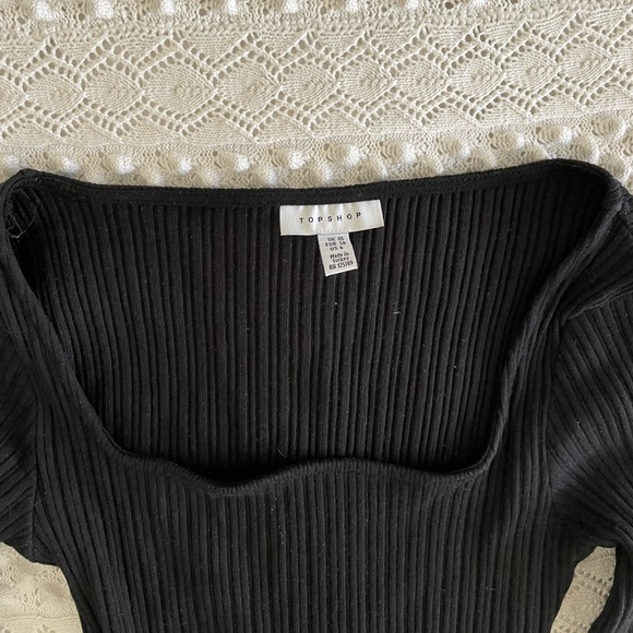 Topshop Black Midi Dress - Picture 3 of 4